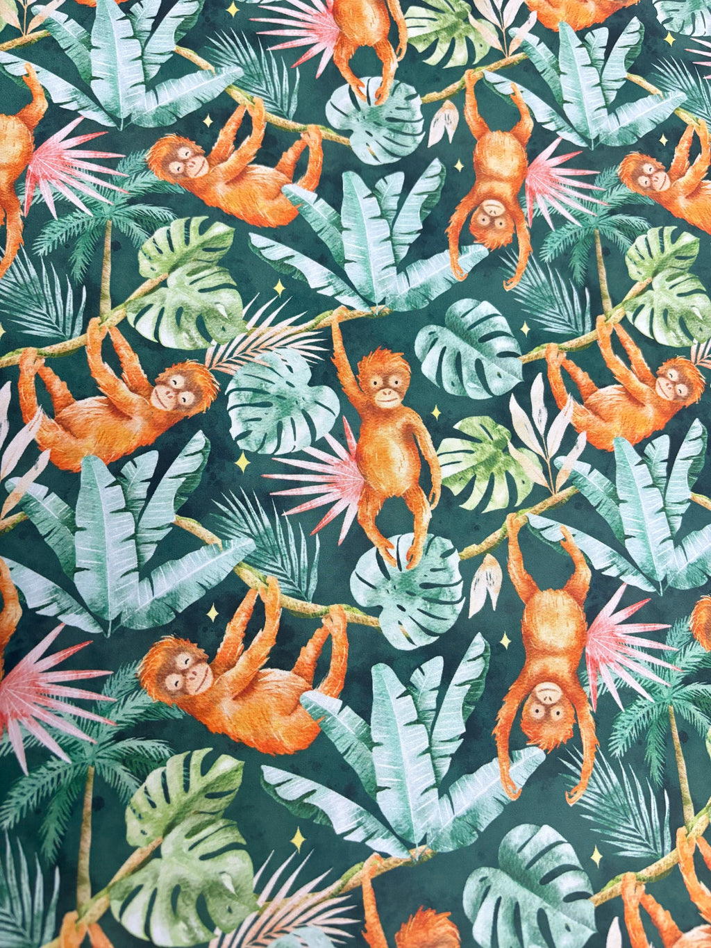 Orangutan Cotton Fabric