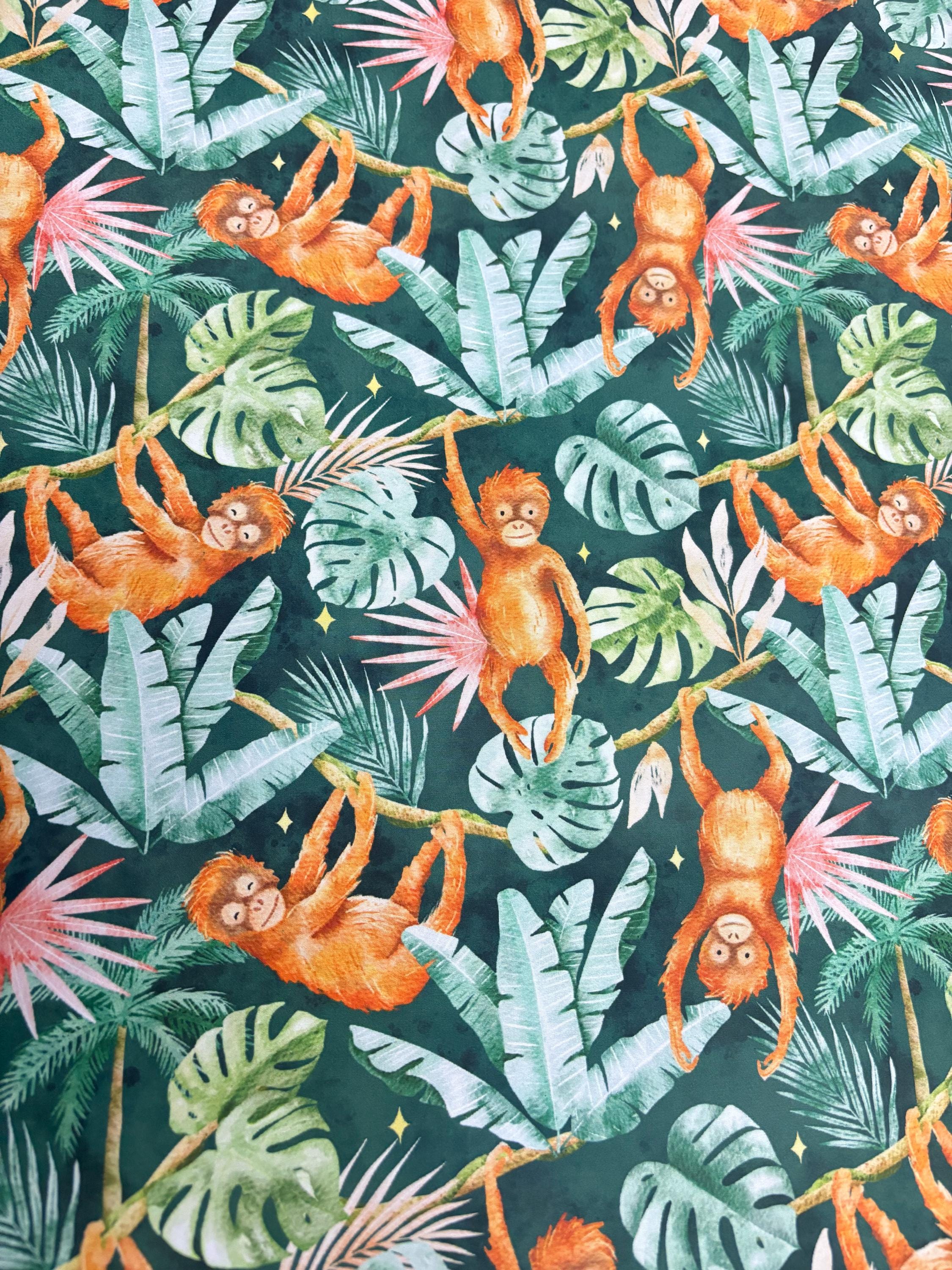 Orangutan Cotton Fabric