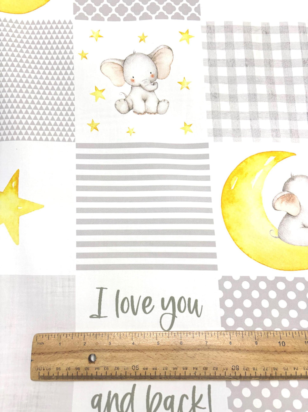 Elephant Cheaters Quilt Cotton Fabric