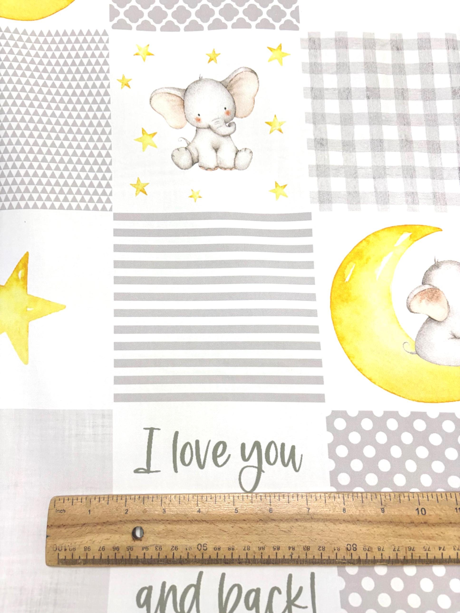 Elephant Cheaters Quilt Cotton Fabric