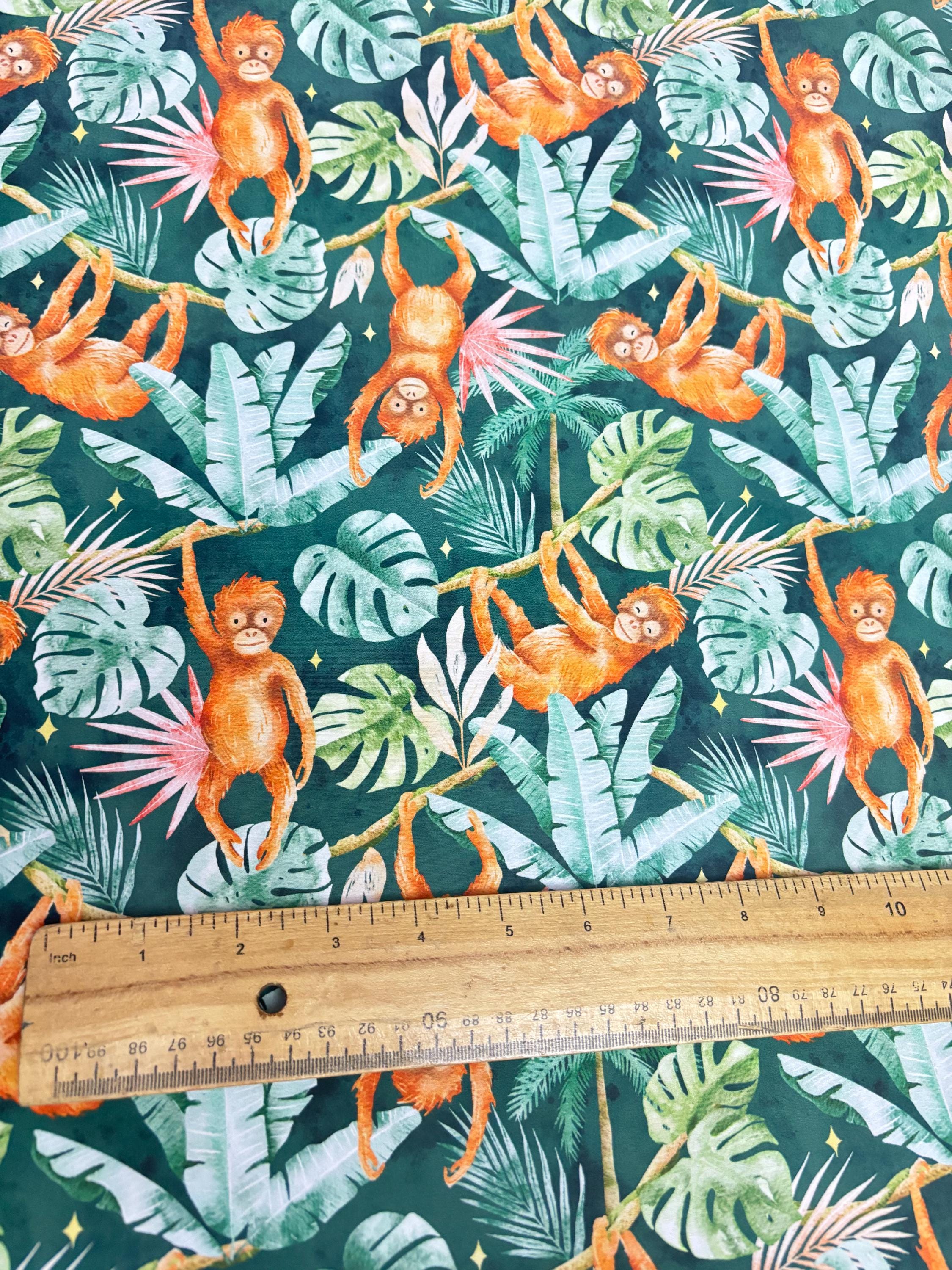 Orangutan Cotton Fabric