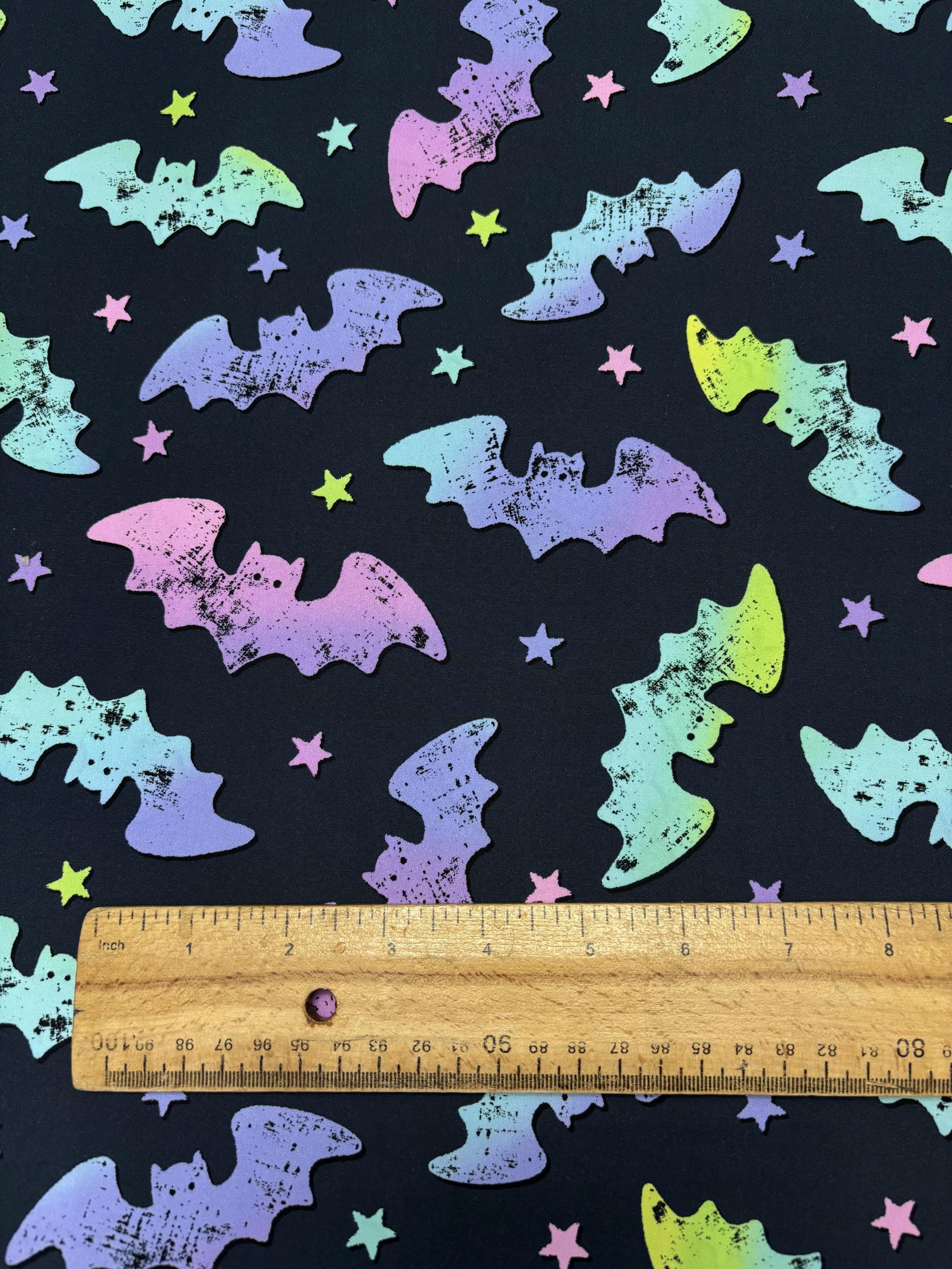 Halloween Bats Cotton Fabric