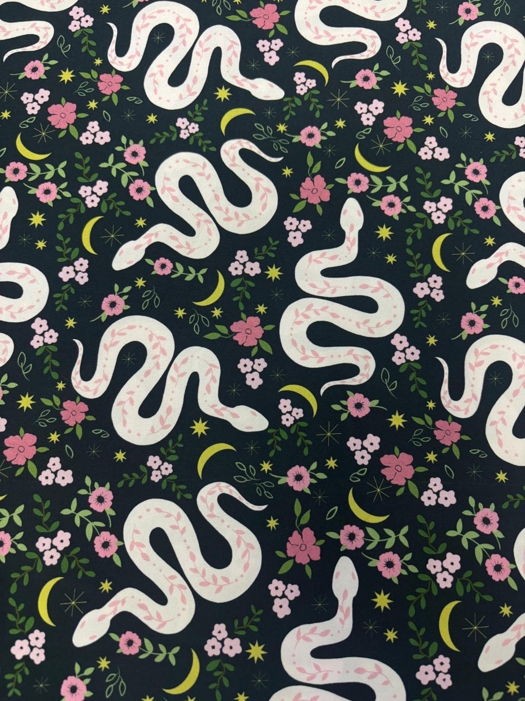 Gothic Snake Cotton Fabric
