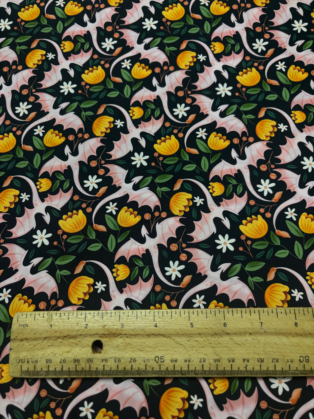 Whimsical Dragon Cotton Fabric
